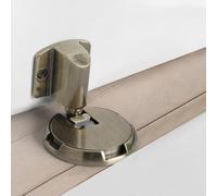 Door Stops Mechanical Doorstop Nail-Free Sticker Zinc Alloy | Door Stopper Heavy Duty Holder Non-Punch Stop Hardware