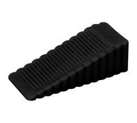 Door Stops - Trumpet Door Stoppers | Doorstops Wedge | Heavy Duty Rubber | Anti-Skid Jammer | Easy Placement Rubber Wedges | Black Stopper for All Floors Surfaces Non-Scratching and Anti-Slip Design