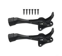 Door Stops with Kickdown Feature, 2 Pack Heavy Duty Design for Various Door Types, Easy Step Release