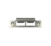 Door Strike Plate for Door Frame, Mortice Latch, Tubular Lock Chrome Finished (10, 114mm Long)