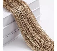 Door String Curtain, Fringe Hippie Room Divider W:1m/3.3ft 1.5m/2.9ft H:2m/6.6ft 2.9m/9.5ft String Curtains for Doorways Bedroom Living Room(Champagne,1.5mx2.9m/5x9.5ft)