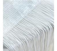 Door String Curtain, Wall Panel Fringe Window Room Divider Blind, Home Patio Bedroom Decorative Tassel Screen Ribbon Strings Strip Silver Thread Screen for Wedding Coffee Party Events (White)