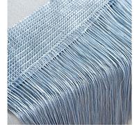 Door String Curtain, Wall Panel Fringe Window Room Divider Blind, Home Patio Bedroom Decorative Tassel Screen Ribbon Strings Strip Silver Thread Screen for Wedding Coffee Parts Party Events (Grey)