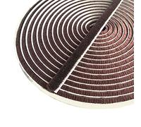 Door Strip Draft Excluder, 10m (L) x 9mm (W) x 5mm (T) Brush Draught Excluder, Draught Proofing, Front Door Draft Excluder Strip, Draught Excluder for Windows, Brown