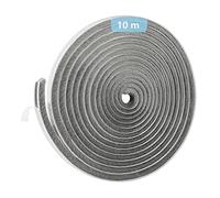 Door Strip Draft Excluder, 10m (L) x 9mm (W) x 9mm (T) Brush Draught Excluder, Draught Proofing, Front Door Draft Excluder Strip, Draught Excluder for Windows, Gray