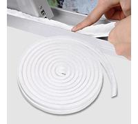 Door Strip Draft Excluder, 10m (L) x 9mm (W) x 9mm (T) Brush Draught Excluder, Draught Proofing, Front Door Draft Excluder Strip, Draught Excluder for Windows, White