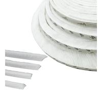 Door Strip Draft Excluder, 5m (L) x 9mm (W) x 23mm (T) Brush Draught Excluder, Draught Proofing, Front Door Draft Excluder Strip, Draught Excluder for Windows, White