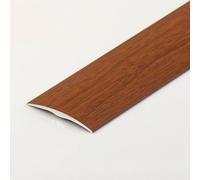 Door Strip, Flat Laminate Profile Flooring Edge Trim, Floor Transition Strip, Bridge The Height Between 1-5 Mm, For Doorways Joining Gaps Tile Trim(Teak)