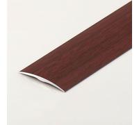 Door Strip, Flat Laminate Profile Flooring Edge Trim, Floor Transition Strip, Bridge The Height Between 1-5 Mm, For Doorways Joining Gaps Tile Trim(Red Oak Wood Grain)