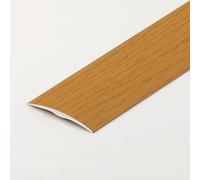 Door Strip, Flat Laminate Profile Flooring Edge Trim, Floor Transition Strip, Bridge The Height Between 1-5 Mm, For Doorways Joining Gaps Tile Trim(Oak Grain)