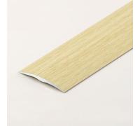 Door Strip, Flat Laminate Profile Flooring Edge Trim, Floor Transition Strip, Bridge The Height Between 1-5 Mm, For Doorways Joining Gaps Tile Trim(Maple Wood Grain)