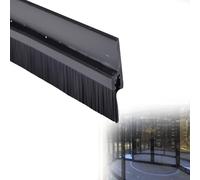 Door Sweep Brush, PVC Door Bottom Brush Seal, 28mm Base, Black, Multiple Sizes, 1-2 Pcs, Dust-Proof(1 Pc,H 20 MM L 30 CM)