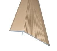 Door Threshold - Height Less Than 2in Cover 35in 39in Floor Transition Strips, Stainless Steel Strip, Edge Trim for Joining Flooring Gaps(Gold,L100cm/3.3ft)