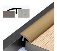 Door Threshold - Height Less Than 6mm, Stainless Steel Aluminum Seam Cover Strips, Floor Strip for Joining Gaps(Gold)