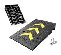 Door Threshold Ramp Loading Ramps, Wheelchair Ramps, Non-Slip Rubber, for Car, Wheelchair, Sidewalk, Campervan (20x31.5x5.1in (50x80x13cm))