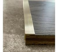 Door Threshold Strip Brass Transition Strip for Flat Floor, Doorways Gap Cover Bar for Vinyl Laminate Tiles Wood, Indoor & Outdoor Stair Edge Protector(Size:W1cmxH1cm (3/8"x 3/8"))