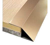 Door Threshold Strip High to Low Thresholds Trim for Hardwood Floor, Decorative Transition Edge Strip Bar for Tiles, Doorways Transition Flap for Entry Laminate(Gold,40mm (1 5/8"))