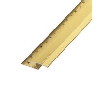 Door Threshold Strip Z Shape Carpet/Floor Mat Edging Strip, Carpet to Vinyl/Carpet to Tile/Laminate to Carpet Transition Strip, Durable Aluminum Carpet Fixer
