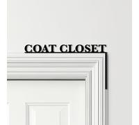 Door Topper Coat Closet Hallway Decor Choice Of Colours Decorative Sign | Window Sign, Novelty Plaque, Door-Frame Art, Decorative Wall Art