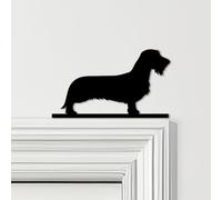 Door Topper Wirehaired Dachshund Dog Choice Of Colours Top Of Frame Decorative Sign | Novelty Plaque, Door-Frame Art, Decorative Wall Art