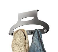 Door Towel Hooks | Space Saving Metal Bathroom Storage Rack - Hooks Back Door - For Bathroom Room Toilet Entrance Home Apartment Farmhouse