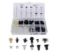 Door Trim Panel Clip Kit 146PCS for Honda for chrysler Door Trim | Fits bumper, fender, door trim, hood; replaces broken clips instantly; 146 pieces for total count
