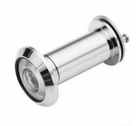Door Viewer 220 Degree Wide Angle for 50-70mm Doors, Silver Tone Metal Housing with Plastic Lens, for Easy Installation Peephole for
