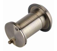 Door Viewer Peephole - Copper Construction, Durable Design, Wide 220 Degree Viewing Angle, Manual Privacy Cover Lid, Fits Doors 35mm to 60mm Thic (Type 3)