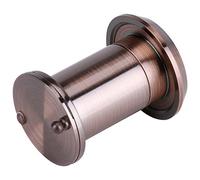 Door Viewer Peephole - Copper, Durable Build, 220 Degree Wide Angle Optical Glass Lens, Manual Privacy Cover, Fits Doors 35mm - 60mm Thickness (Type 2)