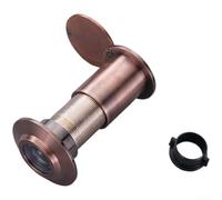 Door Viewer Peephole for Fire Doors with Anti Peep Privacy Cover, Wide Angle Lens for Expanded Field of View, Zinc Alloy Build, Adjustable Length to Fit Different Doors (E)