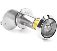 Door Viewer with Privacy Cover 14mm Doors Peephole 220° Wide Angle Security Spy Peep Hole for Home Office Hotel, Polished Chrome, Doors Thickness 35-50mm, Easy Installation