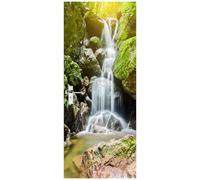 Door Wallpaper 79x30in Waterproof PVC 3D Self-Adhesive Door Sticker Removable Photo Wallpaper for Living Room, Bedroom, Bathroom Decoration, Style1, Decor, Sticker