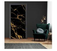 Door Wallpaper Marble Look 91 x 211 cm One Piece Including Paste Door Poster Non-Woven Photo Wallpaper for Door Living Room Kitchen Bathroom Door Sticker UV Resistant Ready to Assemble