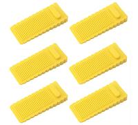 Door Wedge,4 Pcs Stainless Steel Door Stopper, Solid Rubber Floor Mounted Oval/Half Moon Doorstop, with Screws, Door Or Wall Slamming Or Dents(Green Bronze)