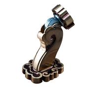 Door Wedge Stoppe, Stops, Stoppers,Magnetic Copper Stop, Good Luck Pattern High-end Stopper Bumper, Floor or Wall Mounting Holder-Bronze(Rose Gold)