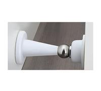 Door Wedge Stoppe, Stops, Stoppers,Magnetic Silicone Stop Bumper Stainless Steel Floor-Mounted Stopper Wall-Mounted Holder-Gray||2PCS