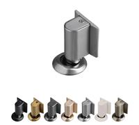 Door Wedge Stopper, 2026 New Magnetic Doors Stoppers for Bottom of Door, No Drill Invisible Doorstops for Inside, Heavy Duty Magnetic Catch Holder to Keep Doors Open (Nickel)