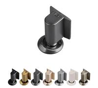 Door Wedge Stopper, 2026 New Magnetic Doors Stoppers for Bottom of Door, No Drill Invisible Doorstops for Inside, Heavy Duty Magnetic Catch Holder to Keep Doors Open (Gray)