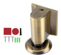 Door Wedge Stopper, Magnetic Doors Stoppers for Bottom of Door, No Drill Invisible Doorstops for Inside Door, Heavy Duty Magnetic Doors Catch Holder to Keep Doors Open (Yellow)