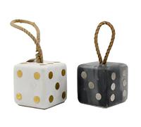 Door Wedge Stoppers Stop Animal Indoor for All Type of Surfaces Floor Anti Skid & Heavy Duty - 8x8 Marble Dice Doorstop Wrope | Any Random Color Will Deliver (Assorted)