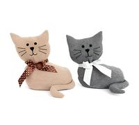 Door Wedge Stoppers Stop Animal Indoor for All Type of Surfaces Floor Anti Skid & Heavy Duty - Cat Doorstop | Any Random Color Will Deliver (Assorted)