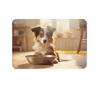 Door Welcomecute Dog Bone Bowl Woof Paw Mat Heavy Backe 23.6â€X15.7â€Entrance Front Porch Easy Clean Home Decor Patio