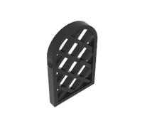 Door Window 1x2x2 2/3 Pane Lattice Diamond with Rounded Top 30044 30046 94161 GDS-989 50PCS Compatible with Lego Classic Bulk Toy MOC Color:Black