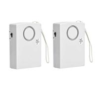 Door Window Alarm, 2Pcs 120dB Touch Sensor Security Alarm Burglar Alert Easy Installation for Office House