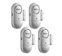 Door Window Alarm 4 Pack New Version with Two Volume Levels NOOPEL Magnet Triggered Burglar Intruder Entry Sensor Alert for Home Security with Batteries Included (4)