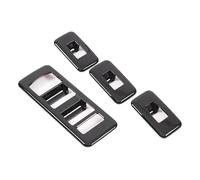 Door Window Button Car Window Glass Lift Buttons Frame Trim 4Pcs For L&and For R&over For R&ange For R&over Sport 2014-2017(Black)