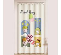 Door Window Curtain Shower Blackout Closet Door Curtain for Bedroom Privacy with Telescopic Rod for Doorway, Bedroom,Living Room,Patios,Windows(B,150x220cm(59x87in))