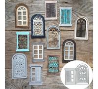 Door Window Cutting Die Cuts, DIY Crafts Template Door Window Scrapbook Cards Cutting Dies Cut Stencils for DIY Embossing Card Making Decorative Paper Dies Scrapbooking