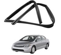 Door Window Glass Run Channel for Civic 2006-2011 OE: 72275/72235/72775/72735-SNL-T02, OE Replacement Rubber Weatherstrip Seal Anti-Noise Dust Proof Exterior Lifting, Front Right