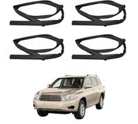 Door Window Glass Run Channel Seal for Toyota Highlander 2009-2014 OE: 68151-0E030 68141-0E030 68152-0E030 68142-0E030, Rubber Weatherstrip Lifting Guide Anti-Noise Dust & Rain Proof Exterior